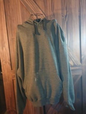 Men's Hooded Pullover Sweatshirt - Gray